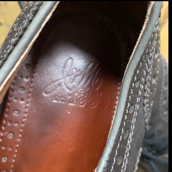 JOHNSTON & MURPHY J&M 1850 100% LEATHER CAREER DRESS SHOES MENS 10 M - Picture 12 of 13